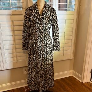 Leopard Print Long Coat
